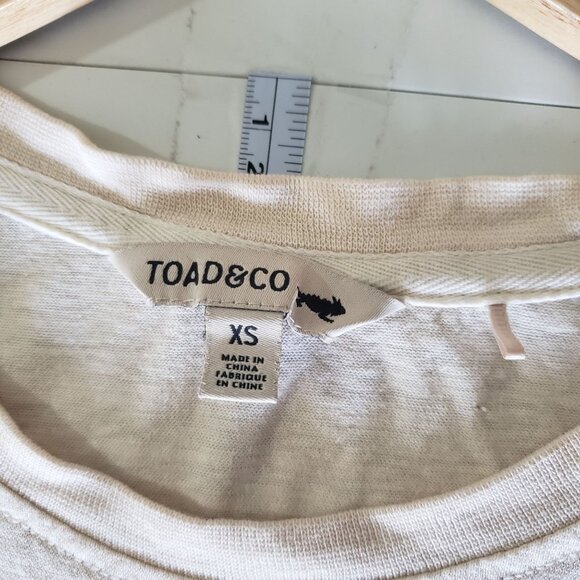 Toad&Co XS Organic Cotton Hemp Eco-Friendly Graphic T-Shirt Sustainable Casual - Picture 3 of 4